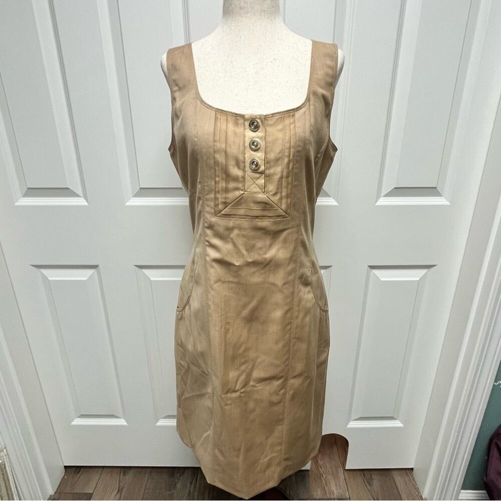 Badgley Mischka Wool Dress Academia Minimalist Quiet Luxury Women's Size 6